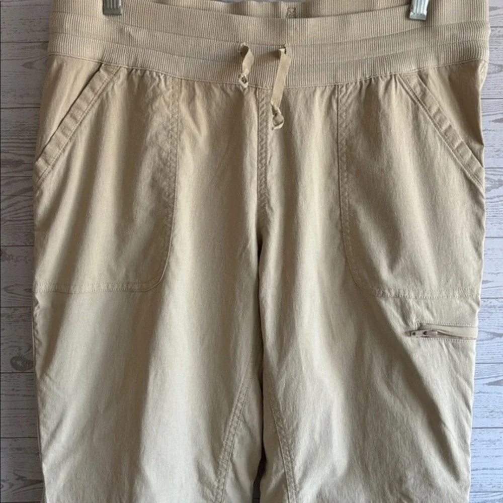 Duluth Trading Dry-on-the-Fly Cargo Pants Tan‎ hiking draw string 12 x 33 60755